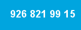 926 821 99 15